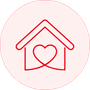 icono casa y corazon